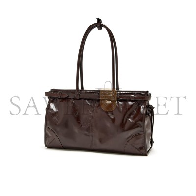 PRADA BONNIE LARGE LEATHER HANDBAG 1BA433 (38*24*12cm)